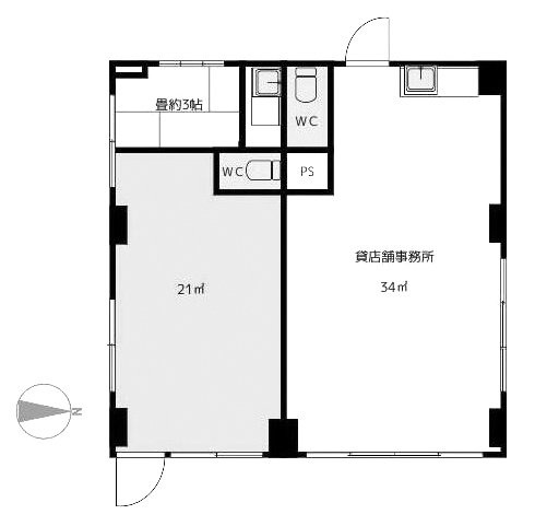 飯高コーポ101・102 間取り図