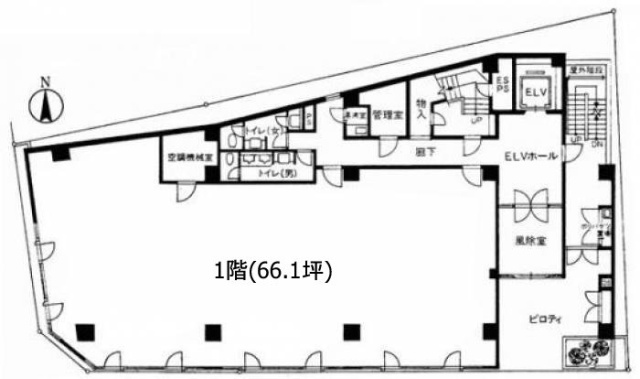 JP-BASE平河町1F 間取り図