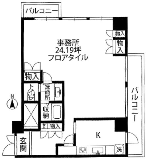 渋谷ホームズ3F 間取り図