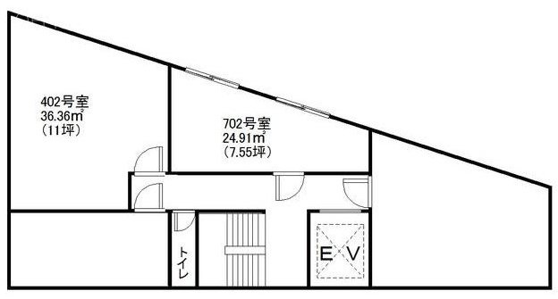 21山京ビル402 間取り図