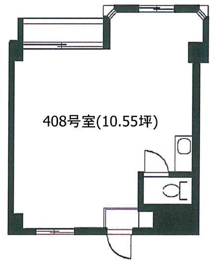 原宿リビン408 間取り図