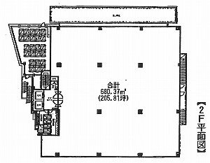 白鳥橋三笠ビル2F 間取り図