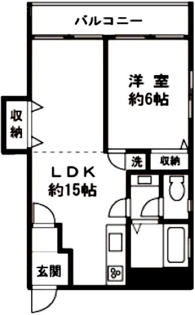 マドモアゼルビル602 間取り図