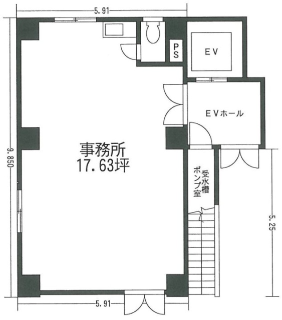 八光社第2ビル1F 間取り図