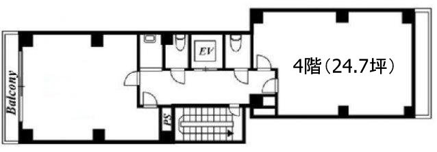 三電舎ビル4F 間取り図