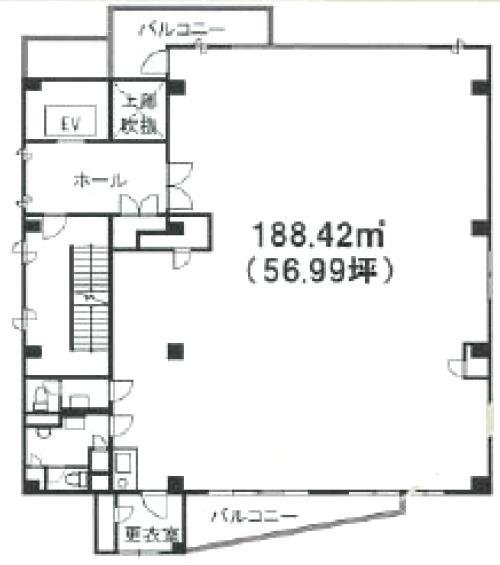 ユニオン岡村ビル3F 間取り図