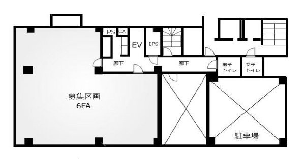 第6・7中野ビルA 間取り図