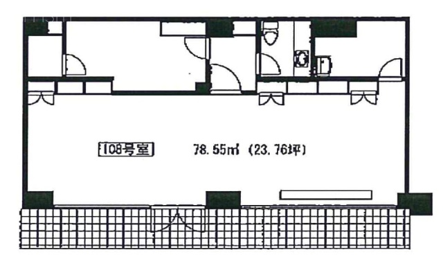 東高成城ペアシティ三船ビル108 間取り図