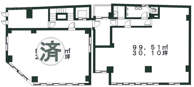 第三川端ビル2F 間取り図