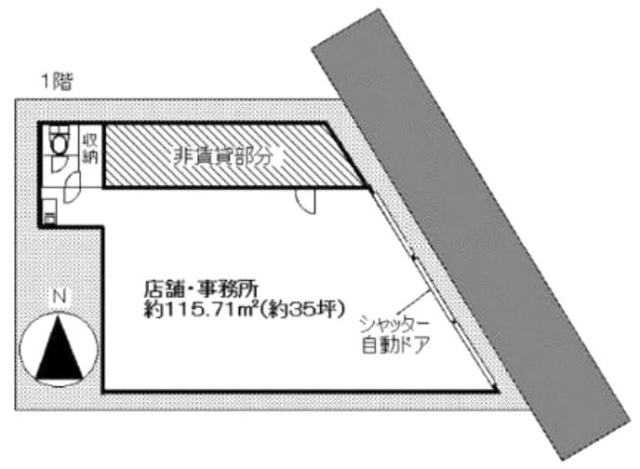 磯間ビル1F 間取り図