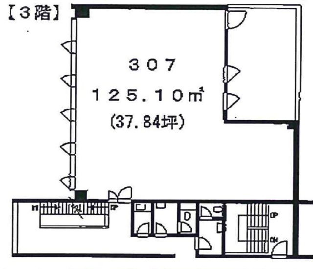 松濤ハイツビル307 間取り図