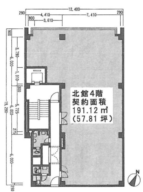 岡三桜丘ビル北館4F 間取り図