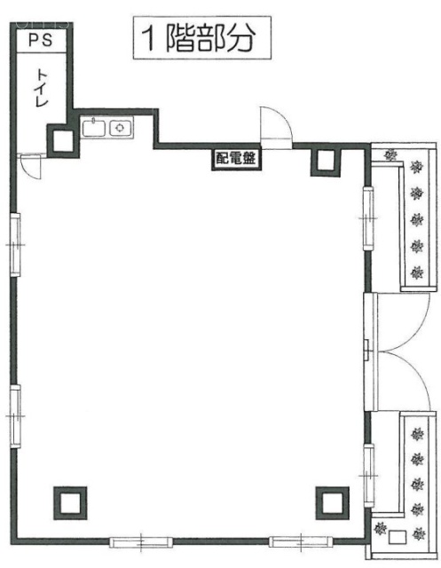 三翔133ビル1F 間取り図