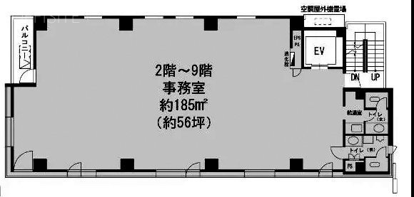 KDX御徒町ビル6F 間取り図