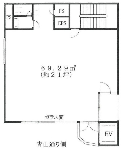 カプリ北青山ビル4F 間取り図