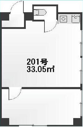 山田コーポビル201 間取り図