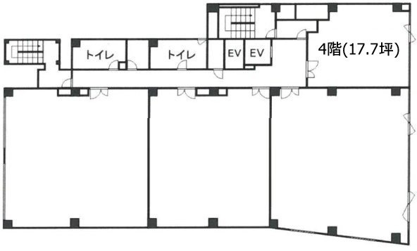 落合ビル4F 間取り図