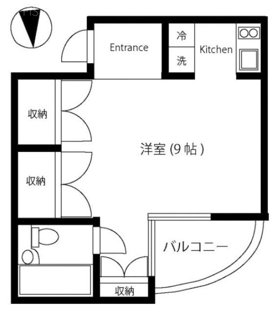 ザ・ピークB 間取り図