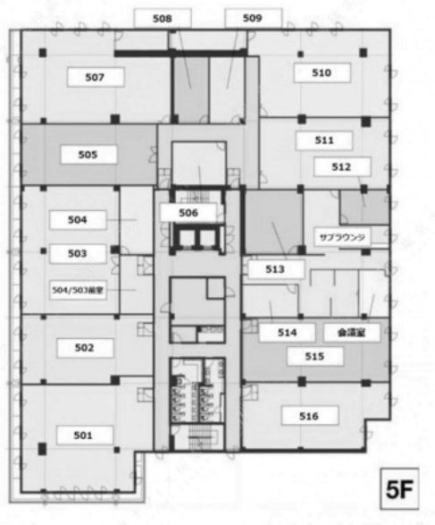 第35興和(WAW赤坂第35興和)ビル507 間取り図