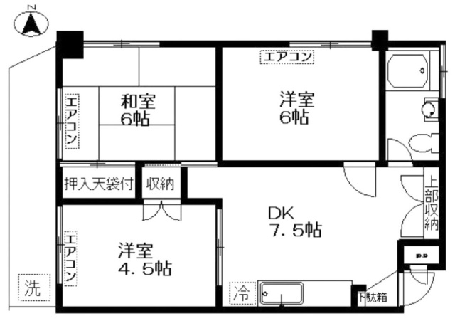 ハイコーポ明大前106 間取り図