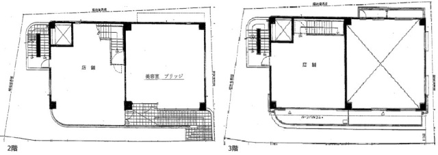 神宮前堺ビル2F～3F 間取り図