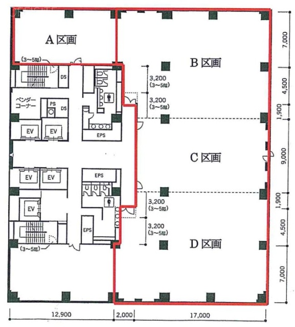 KDX府中ビル5F 間取り図