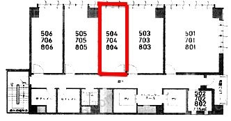 H1O平河町ビル804 間取り図