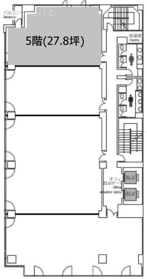 日総第13ビル5F 間取り図