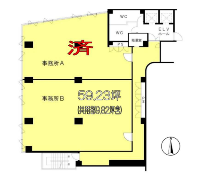 小金井本町ビル5F 間取り図