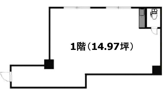 アゼリア東広ビル1F 間取り図