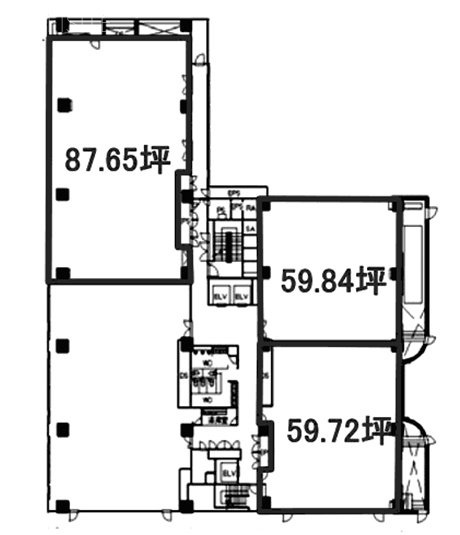 Daiwa赤坂ビル6F 間取り図