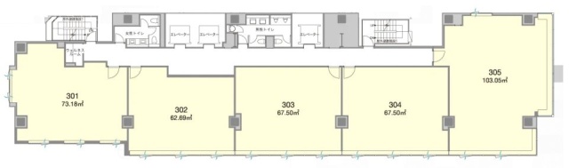 H1O赤坂303 間取り図