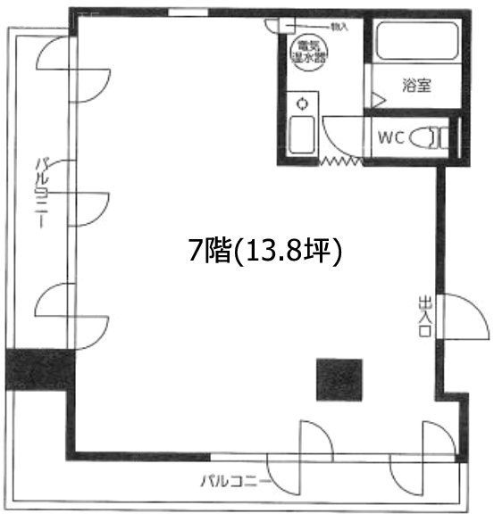 トロイアビル7F 間取り図