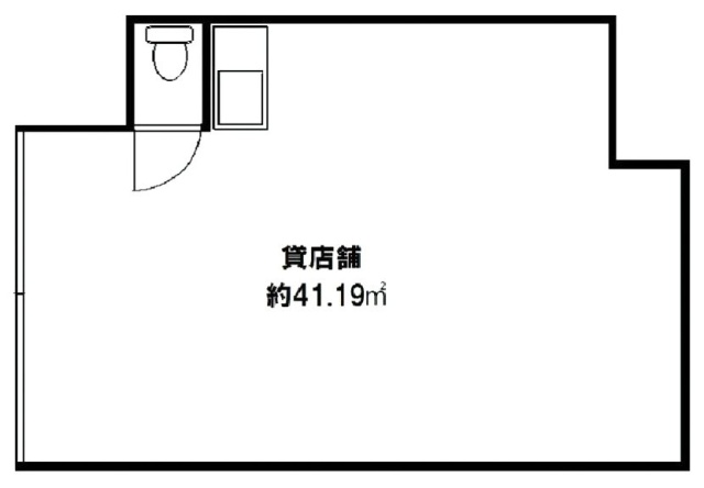 二本松貸店舗ビル1F 間取り図