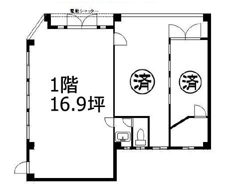 栄ビル1F 間取り図