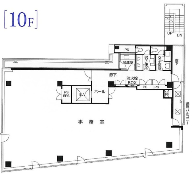 立花国際ビル10F 間取り図