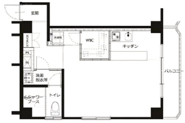 THE HARBOUR SHIBAURA404 間取り図