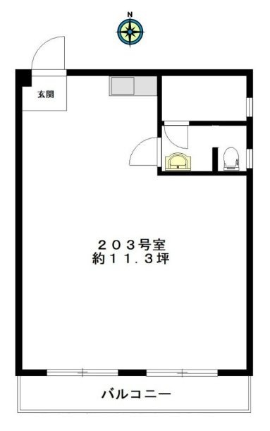 土屋マンション203 間取り図