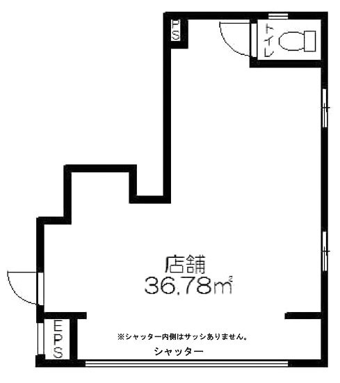 マリーナ高輪1F 間取り図