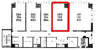 H1O平河町ビル503 間取り図