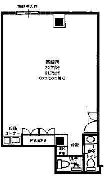 CCICビル1F 間取り図