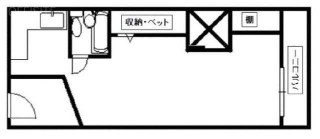 ライオネス浜松町408 間取り図