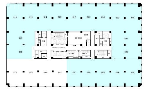 岸本ビル6F 間取り図