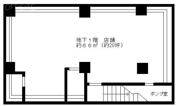ミストラル代官山ビルB1F 間取り図