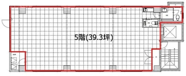 宝町千島ビル5F 間取り図