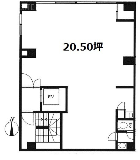 ハラダビル2F 間取り図