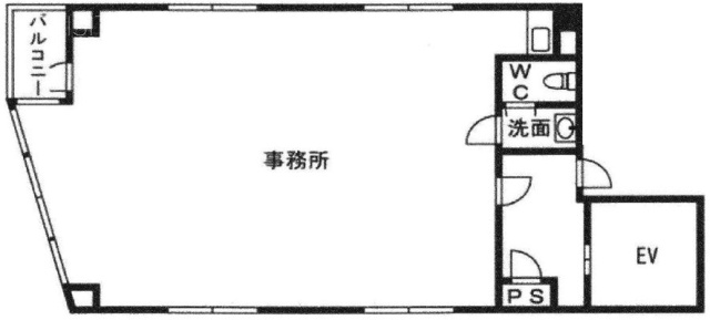 角田ビル5F 間取り図