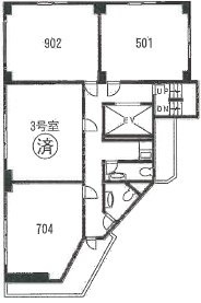 7セントラルビル704 間取り図