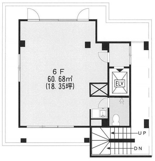 築地K-1ビル6F 間取り図