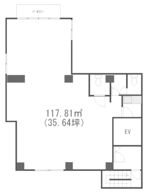 JTTビル6F 間取り図